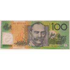 AUSTRALIA 1999 . ONE HUNDRED 100 DOLLAR BANKNOTE . EVANS/MacFARLANE . FIVE DIGIT REPEATER
